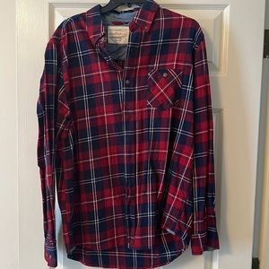 Weatherproof Vintage Flannel Casual Button Up Shirt. Size L.